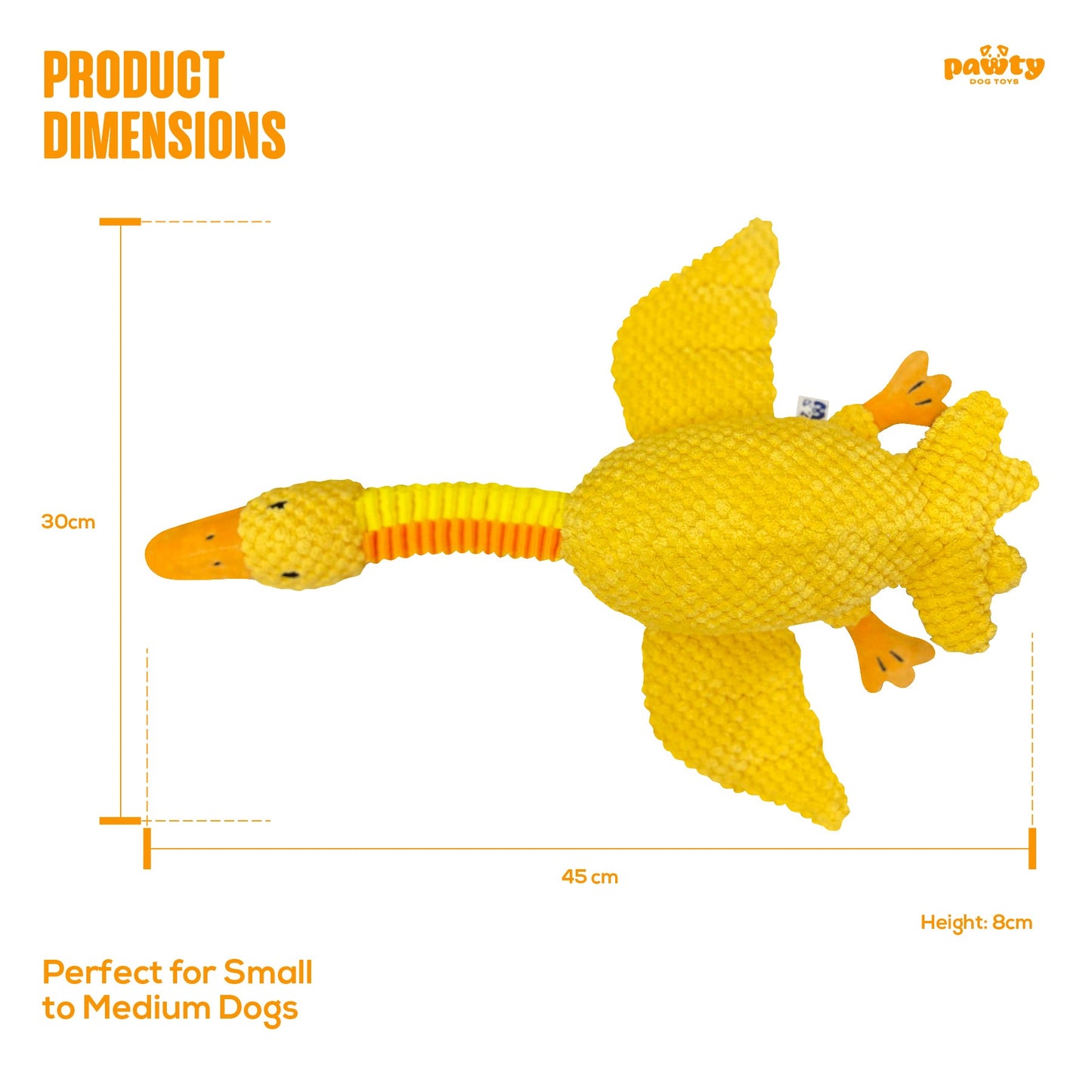 DUCK NECK INTERACTIVE DOG TOY