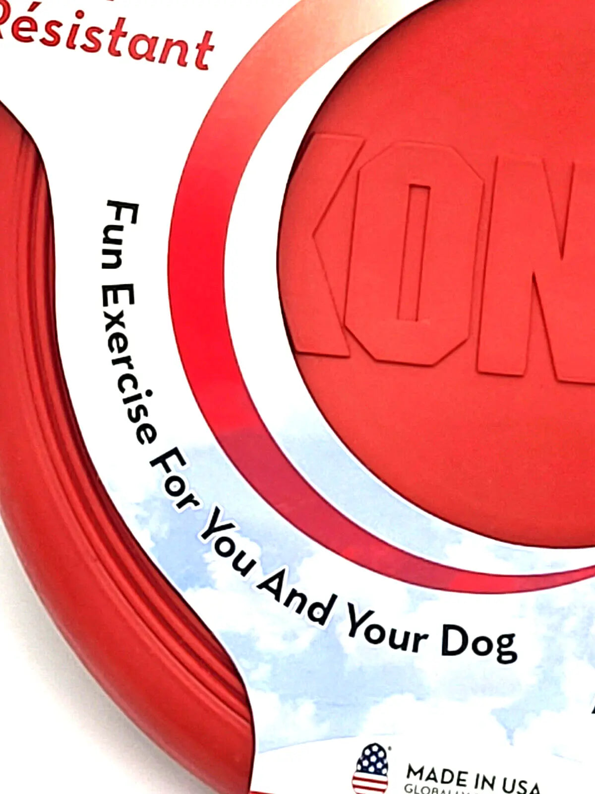 KONG Flexible Flyer SMALL Durable Rubber Frisbee Dog Fetch Toy 7.5"